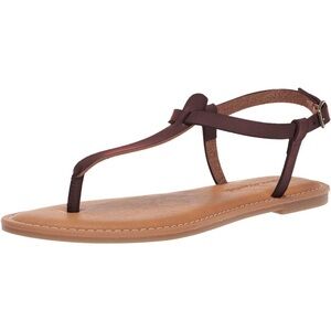 Brown flat sandals